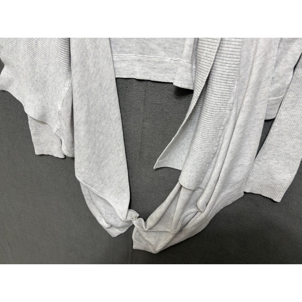Lululemon Cardigan Open Front Asymmetrical Wool Silk Cashmere Blend Women's Sz 6 - Picture 4 of 16
